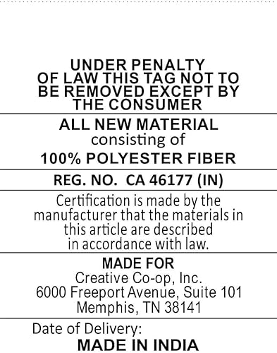Miniatura 5 de Creative Co-Op Almohada cuadrada de algodón con bordado "Merry Christmas", crema y siena
