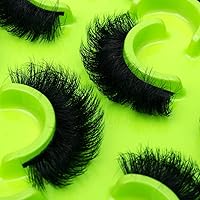 Vista 20 de HBZGTLAD Paquete de 6 pares de pestañas postizas esponjosas naturales de imitación de visón 3D (SY-07)