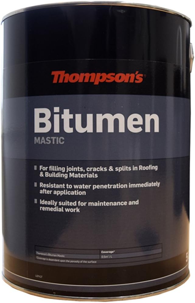 Thompsons Bitumen Mastic Black 5 Litre