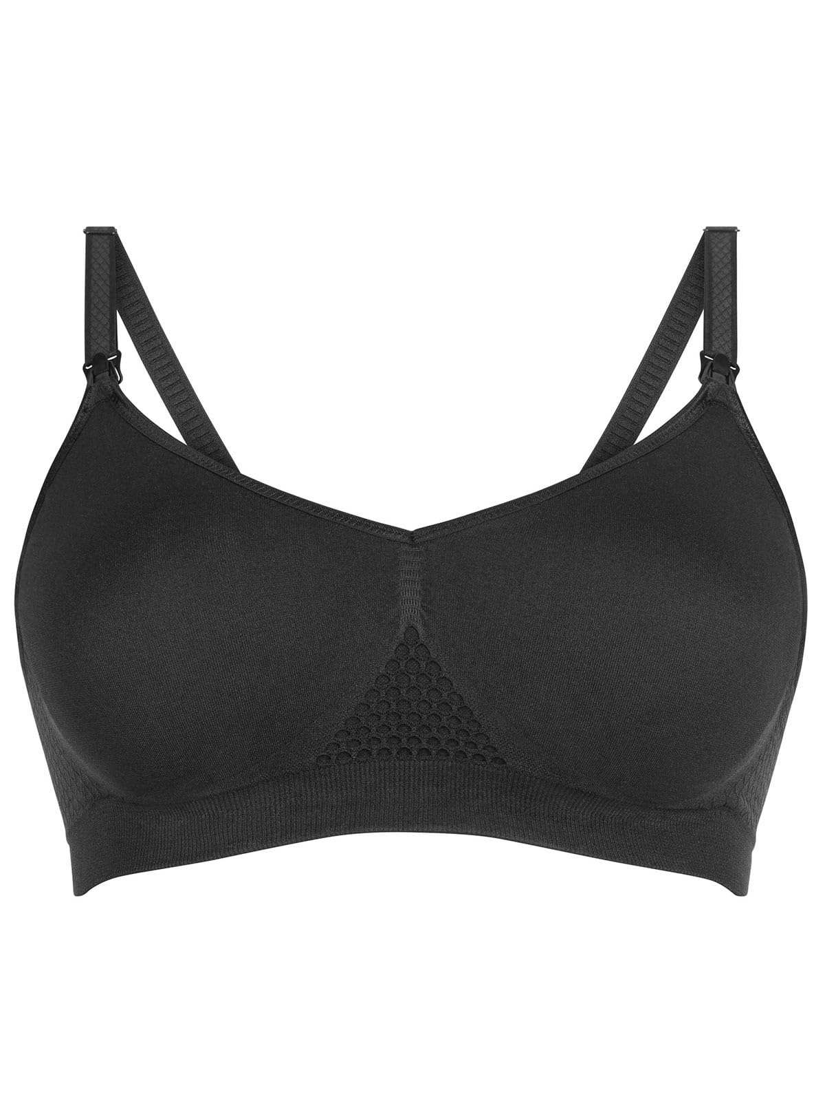 Anita Maternity Bra Wirefree and Seamfree Bustier, Opaque Femme
