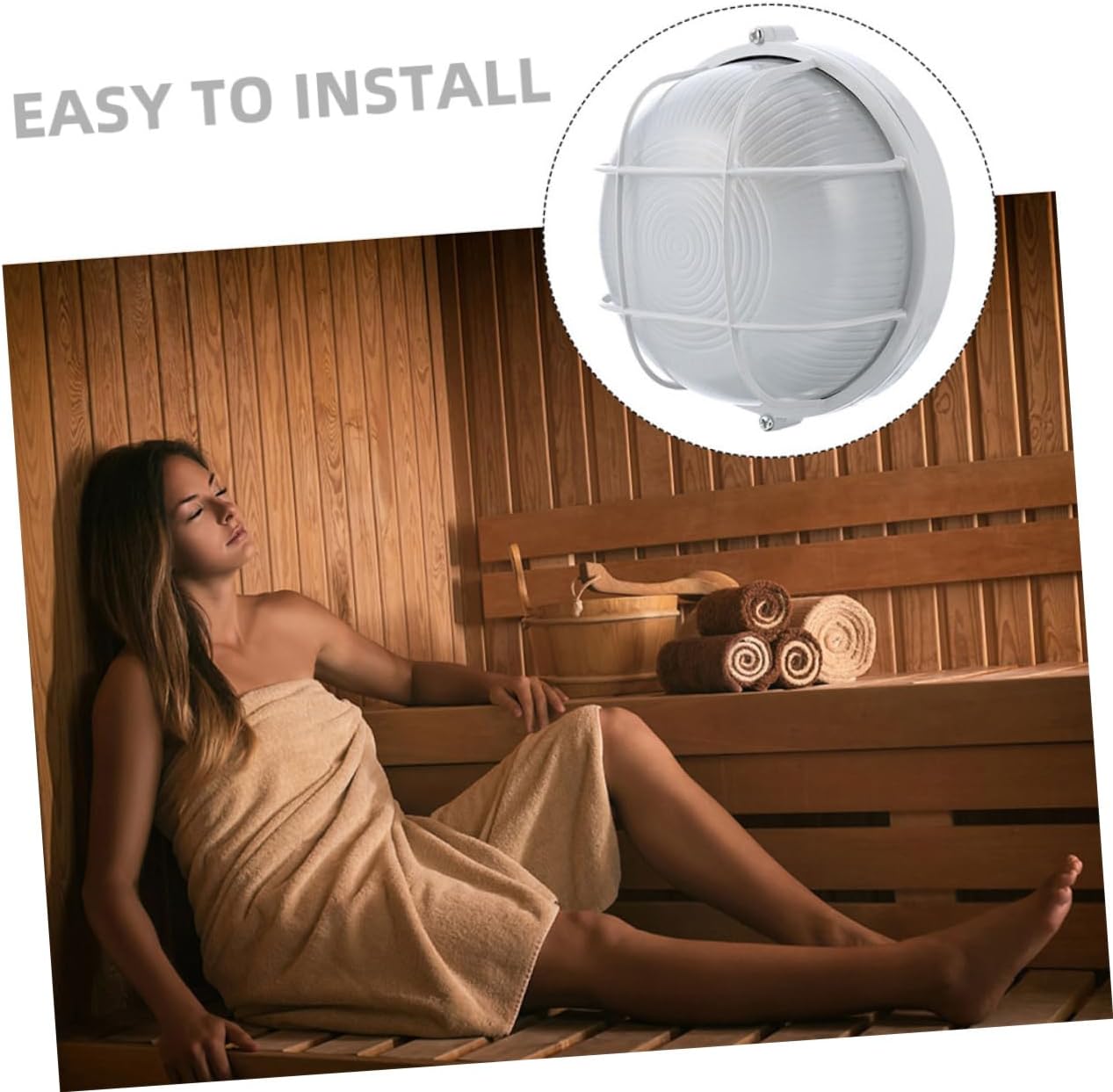 2pcs Explosion Sauna Room Lamps Steam Room Lighting Home Steam Sauna Accessory