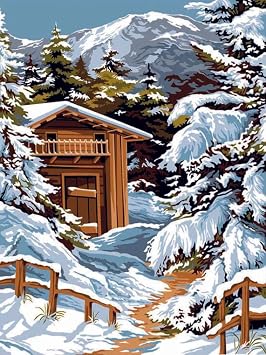Wizardi Needlepoint Canvas for halfstitch Without Yarn Snow SE926.282 Seg De Paris