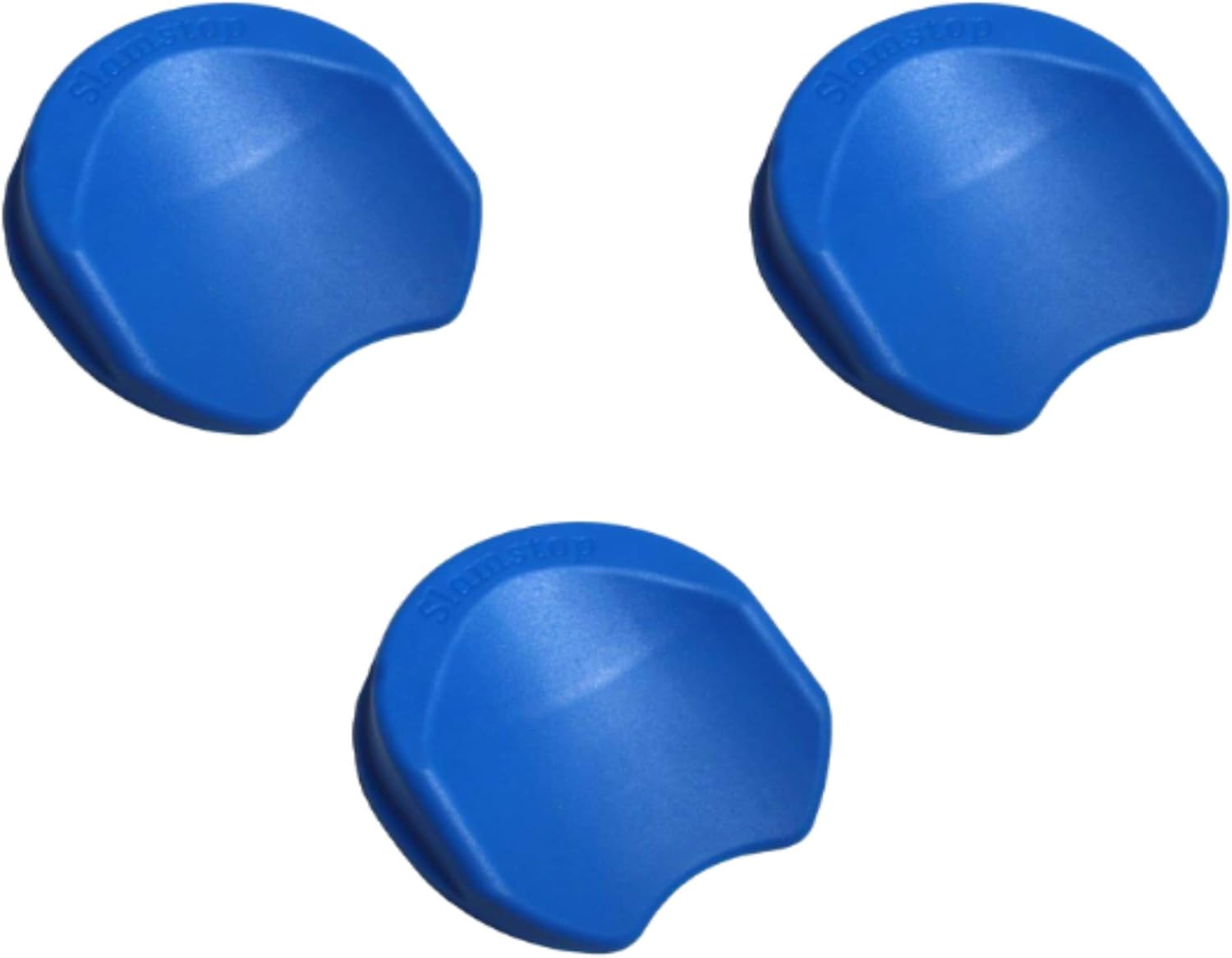 SlamStop Door Stopper Stops Slamming Doors by Wedging Door Open (3 Pack, Beige)