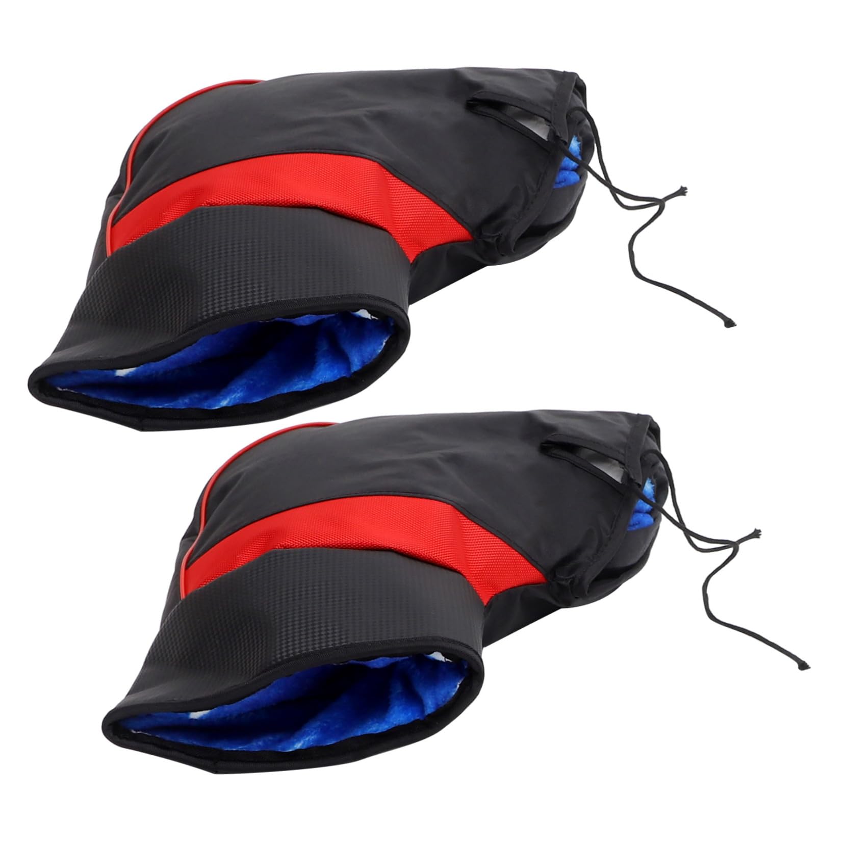 Guanti da Manubrio in Pelle Pu per Scooter e Moto, Antivento e Impermeabili, Peluche Caldo per Guida in Inverno, Colore Casuale | Veicoli a Due Ruote, Facile da Installare, Antivento, Uso in Guida Invernale Colore Casuale
