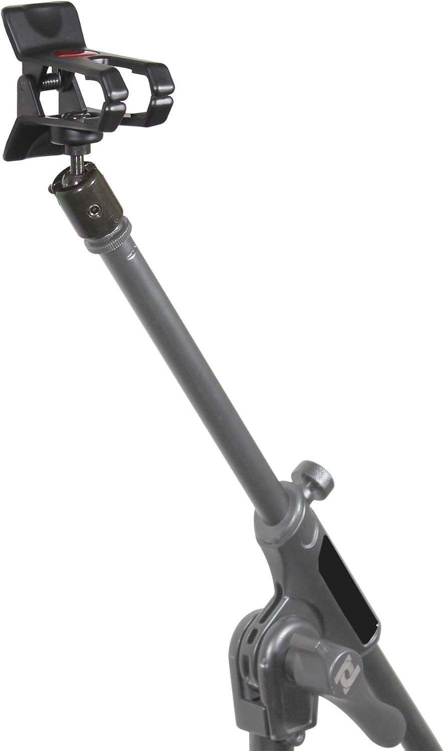 Prox X-MOBICP18 Mobi Buddy Hands Free Mobile Device Clip Kit DJ Cellphone Selfie Stick Table Stand Tripod Clamp and Case