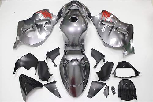 Miniatura 2 de Carenado completo de plástico gris rojo apto para 1997-2007 GSXR 1300 Hayabusa Gen1 Molde de inyección ABS Nuevo Aftermarket Carrocería Kit de