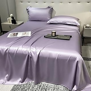 ANAZOZ Sábanas Matrimoniales 230x250cm,Cama de Matrimonio con Colchón Color Sólido Sabanas de Verano Cama Matrimonio Púrpura