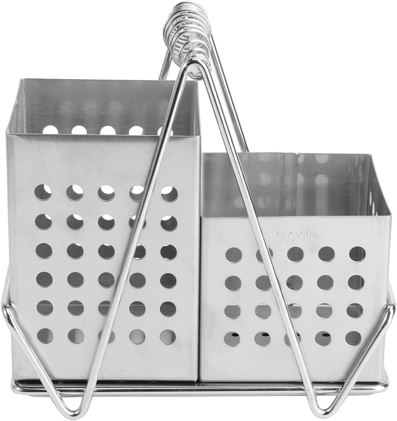 Multifunctional Stainless Steel Chopsticks Holder Cylinder Cutlery Utensil Storage for Home and Restaurant Space-saving Design Smooth Silver Color