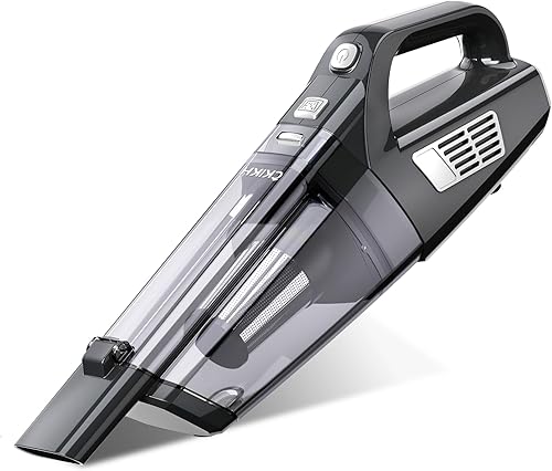 Miniatura 11 de Aspiradora de Mano Inalámbrica, 15000PA Succión Fuerte Aspiradora de Mano para Carro Portátil con Múltiples Boquillas y Filtro Lavable, Ligera Negro