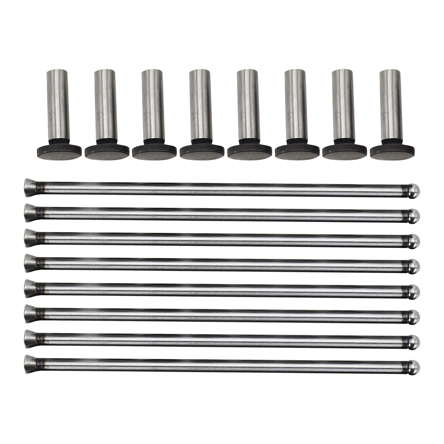 Kit de varilla de empuje y válvula compatible con motor Isuzu 4JB1 compatible con cargador Bobcat 843 853 1213 960 2060