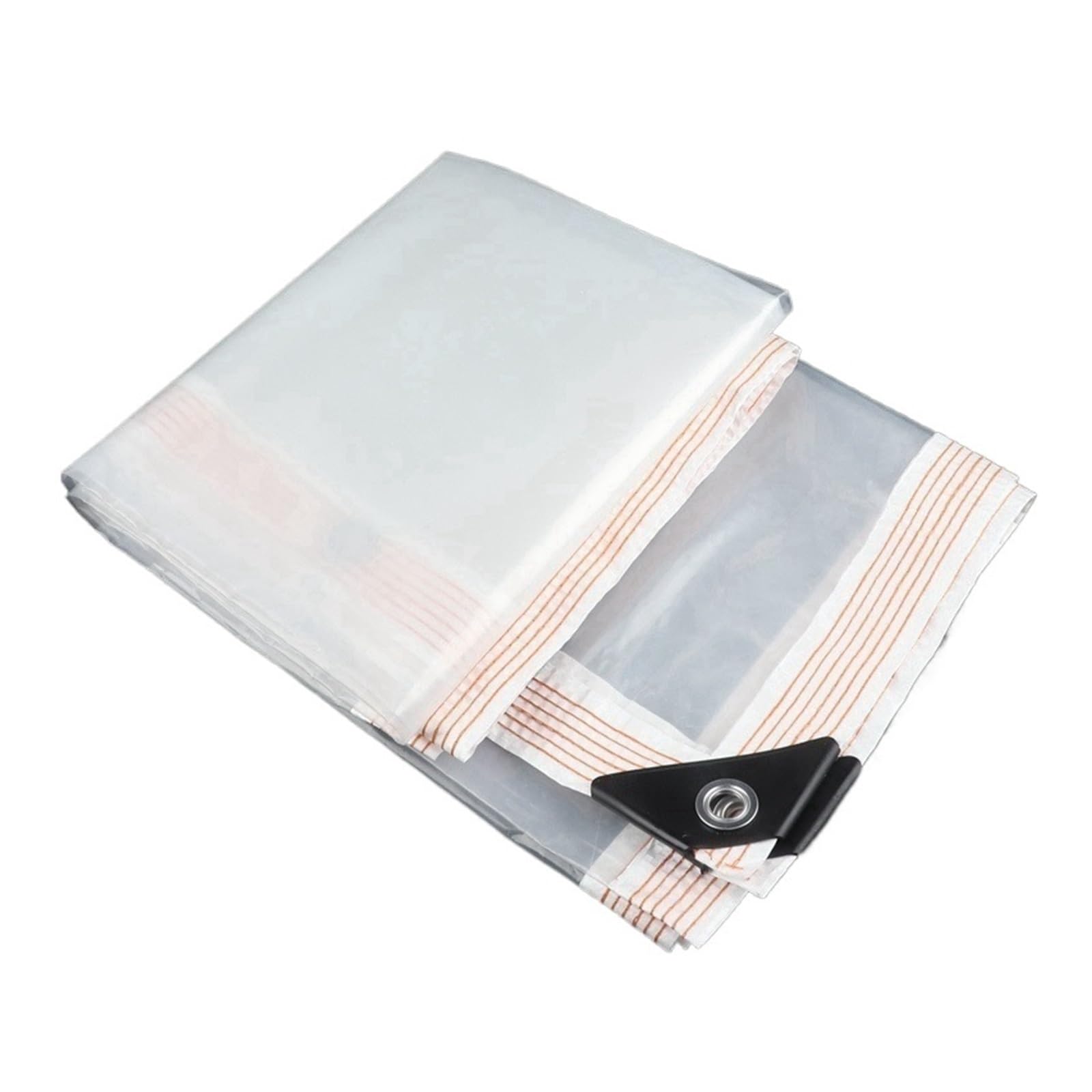 1PC Waterproof Transparent PE Tarpaulin Outdoor Garden Pergolas Canopy Awings Camping Tent Rainproof Tarp(White Side,1mX2m)