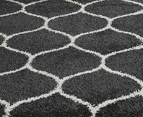 Image of Shaggy Carpet for Living Room 12X18 FEET Fluffy Plush Area Rug, Thick Fur Floor Carpet Modern Cozy Rug for Home Decor, Kids Room Bedside Hall, Durable Comfortable Shaggy Rug (D-greyIvory)