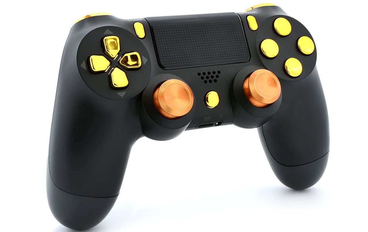 Buy Smart Black/Gold with Aluminum Thumbsticks PRO Modded Controller