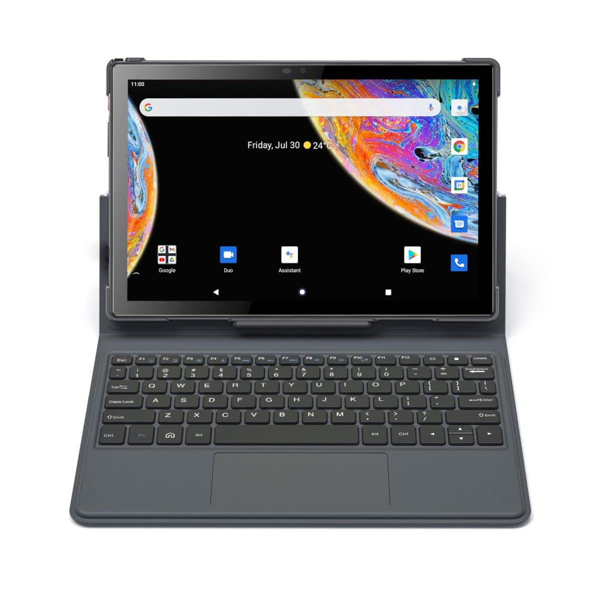 Techbite SmartBoard 10 LTE, Tablet z klawiaturą, ekran HD 10 cali, android 11, 6500 mAh, 3 GB ram/pamięć wewnętrzna 32 gb, aparat główny 8 Mpx, usb-c, metalowa obudowa, głośnik 1W, dual sim, Czarny
