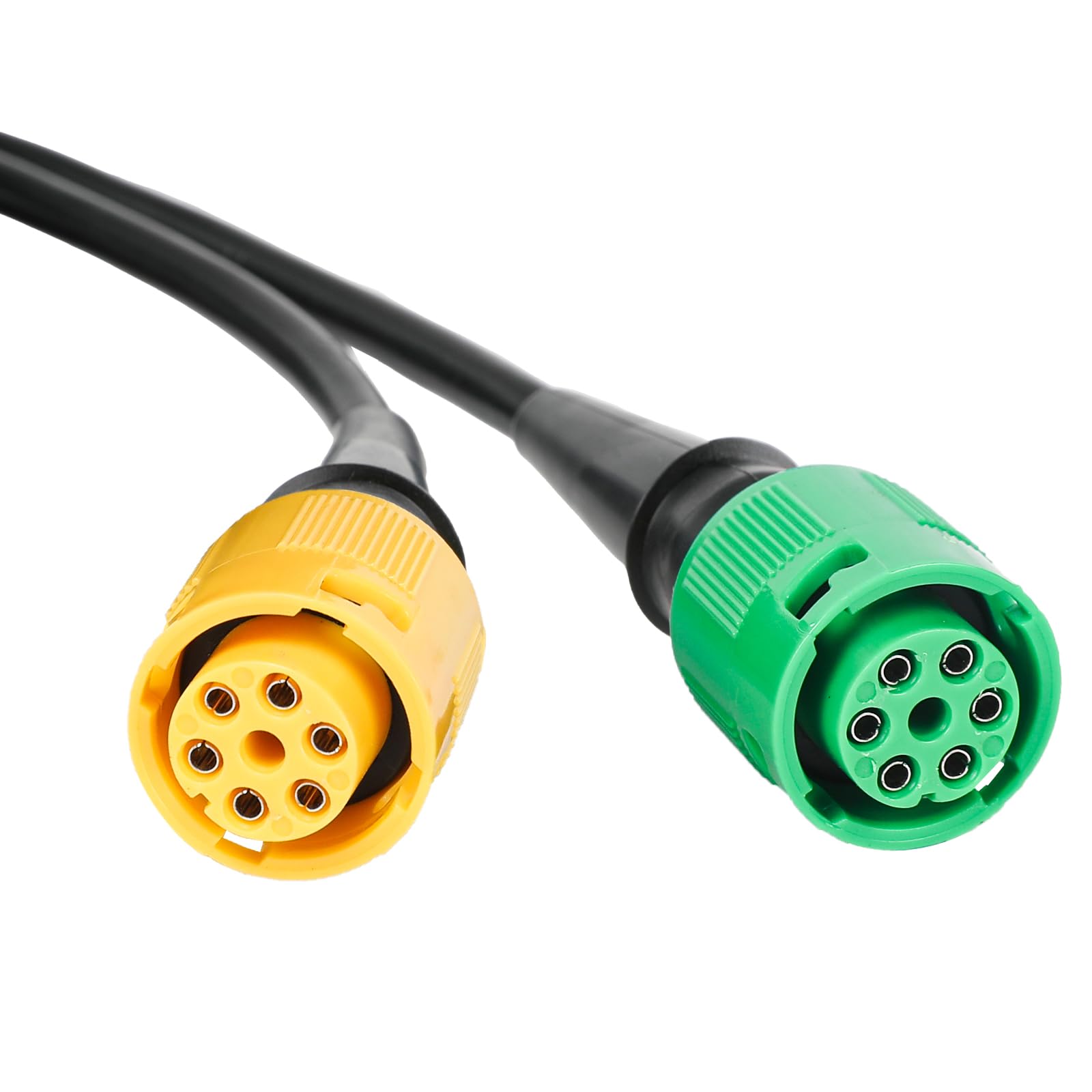 AOHEWEI Cable para Remolque 5 m con Enchufe 13 Pines y 2X Conector 6 Pines - Arnes de Cableado con Conector de Bayoneta para Luces de Remolque Traseras