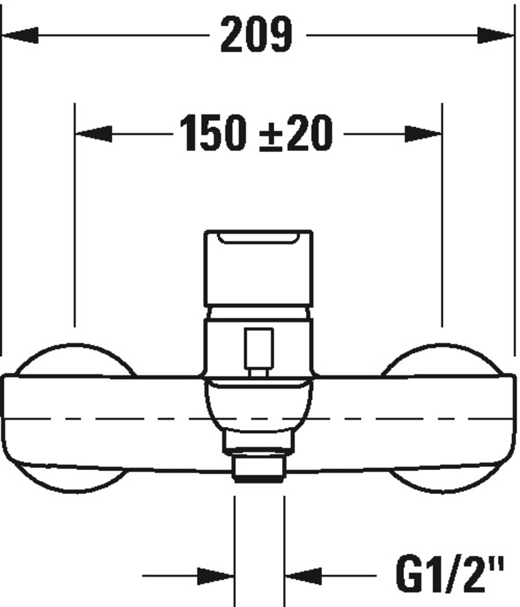 Mitigeur Monocommande Duravit B.1 Pour Baignoire - Chrome