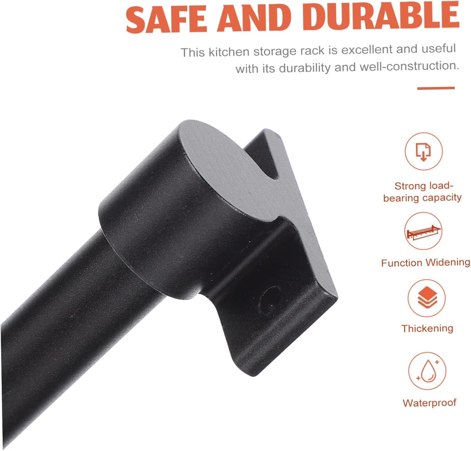 Kitchen Rack Black Hanging Shelves Wall Mounted Hooks Hanging Utensil Holder 2 Pcs Cup Holder Under Shelf Wall Mounted Pot Rack Cabinet Organizer Hanging Kitchen Rack Aluminum Mug Hooks (Col