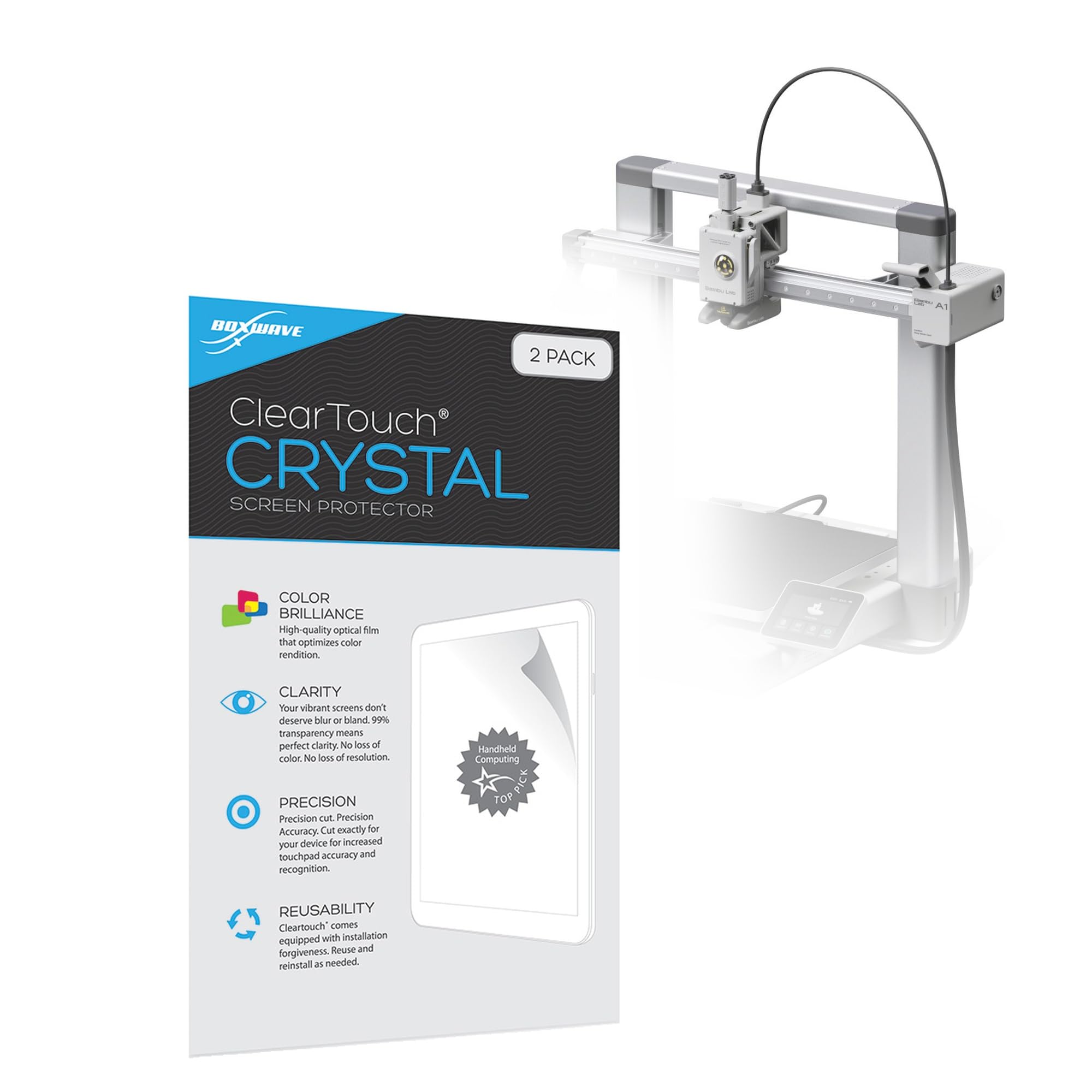 Screen Protector Compatible with Bambu Lab A1 3D Printer - ClearTouch Crystal (2-Pack), H…