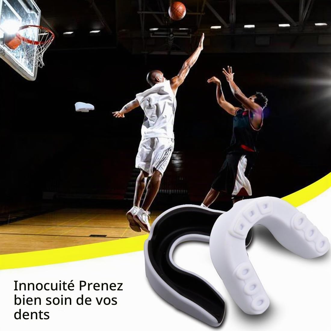 Lot de 3 Protège-Dents Sport Premium, Adapté aux Bagues, pour Le Rugby, MMA, Hockey, Judo, Karate, Les Arts Martiaux, la Boxe