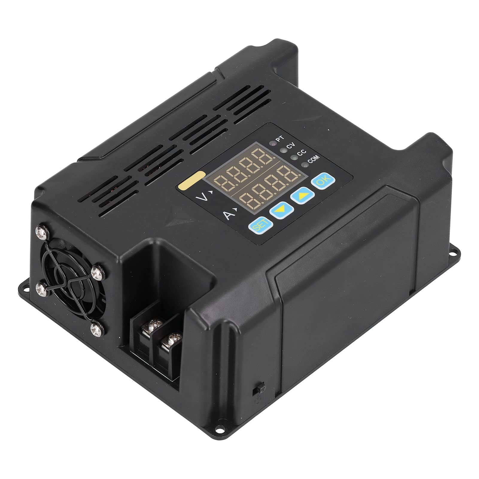 Ejoyous Fuente de Alimentación CC Pantalla Digital ABS Fuente de Alimentación Regulada Conmutada Entrada de 10 A 75 V 0,01 A 60 V Control Programable de 0 A 16 A para Laboratorios de Reparación de