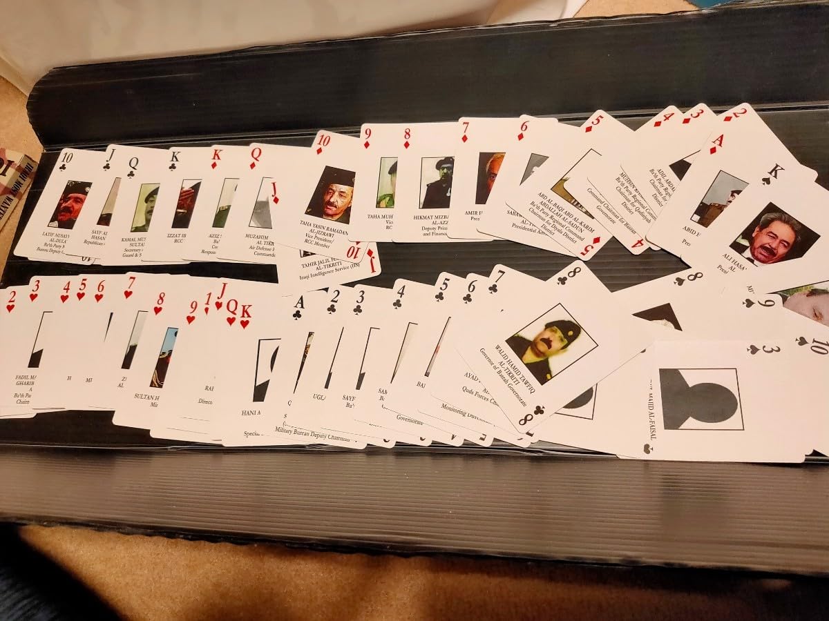 トランプ　WANTED Amazon.co.jp: レア当時物 戦争 お尋ね者フセイントランプ IRAQ