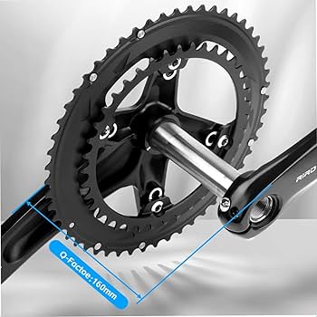 Amazon.co.jp: ロードバイク用中空一体型クランクセット 170mm 110BCD