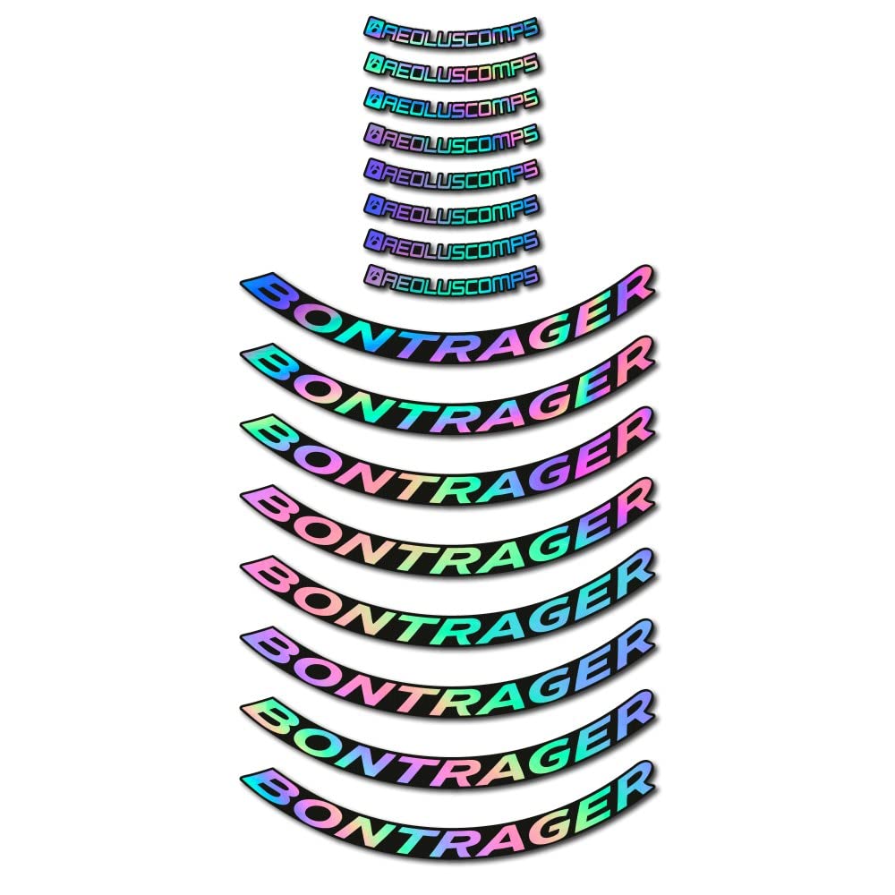 Adesivi compatibili con cerchi bici da strada Bontrager Aeolus Comp5 50mm