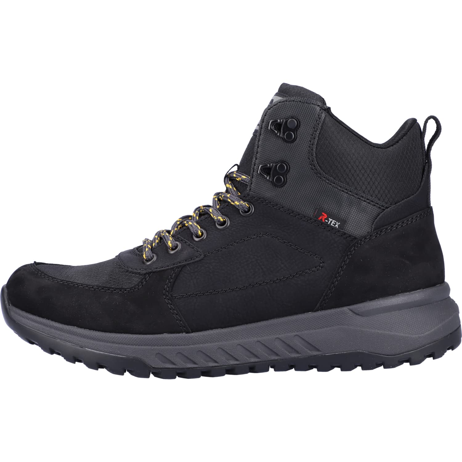Schnürstiefel Boots Herren Schwarz Warm Neu Schnürboots für Herren