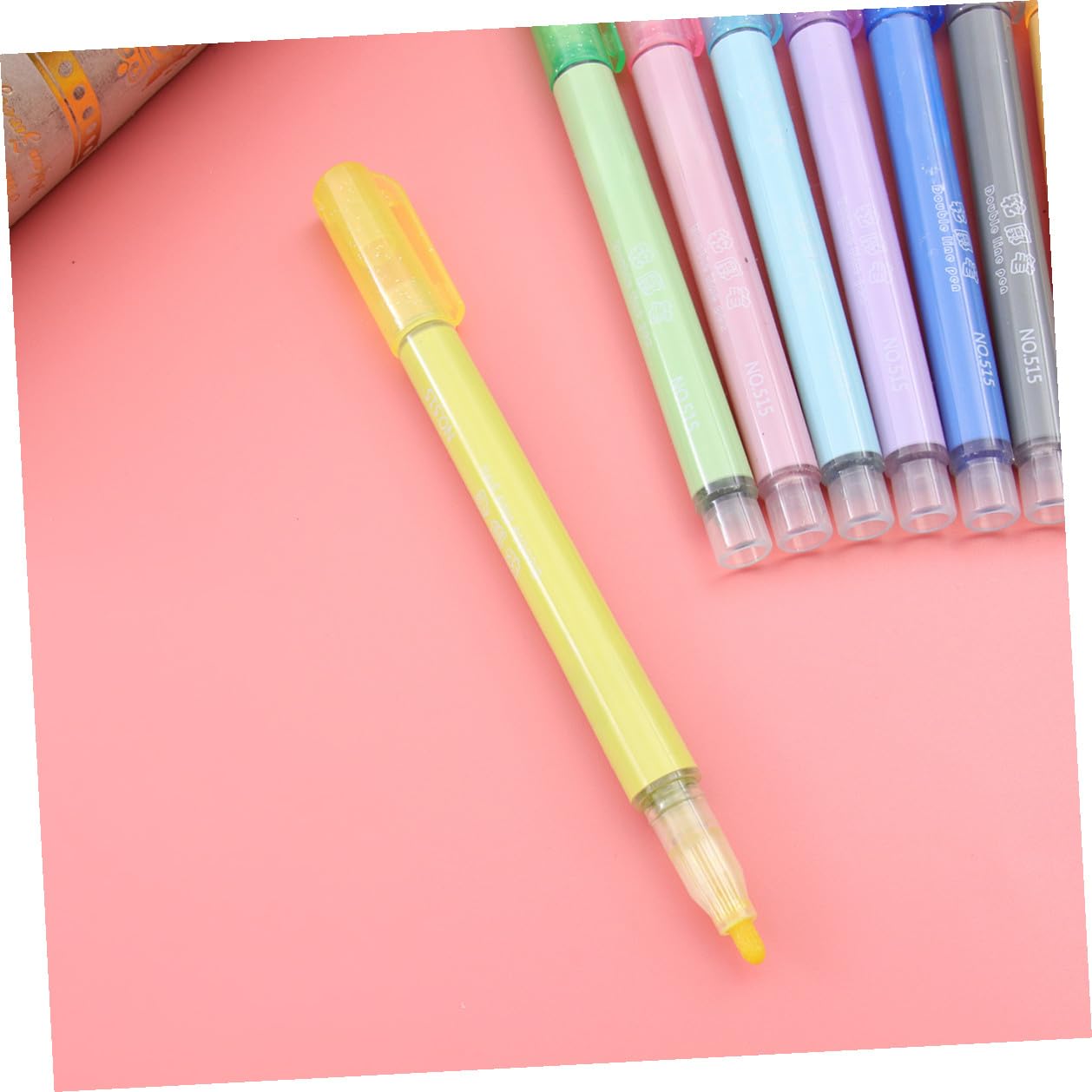 2 Scatole Pennarelli Fluorescenti Contorno Colorati per Disegno e Cancelleria Linee Lisce e Impugnatura Ergonomica per Progetti Scolastici e Artigianato