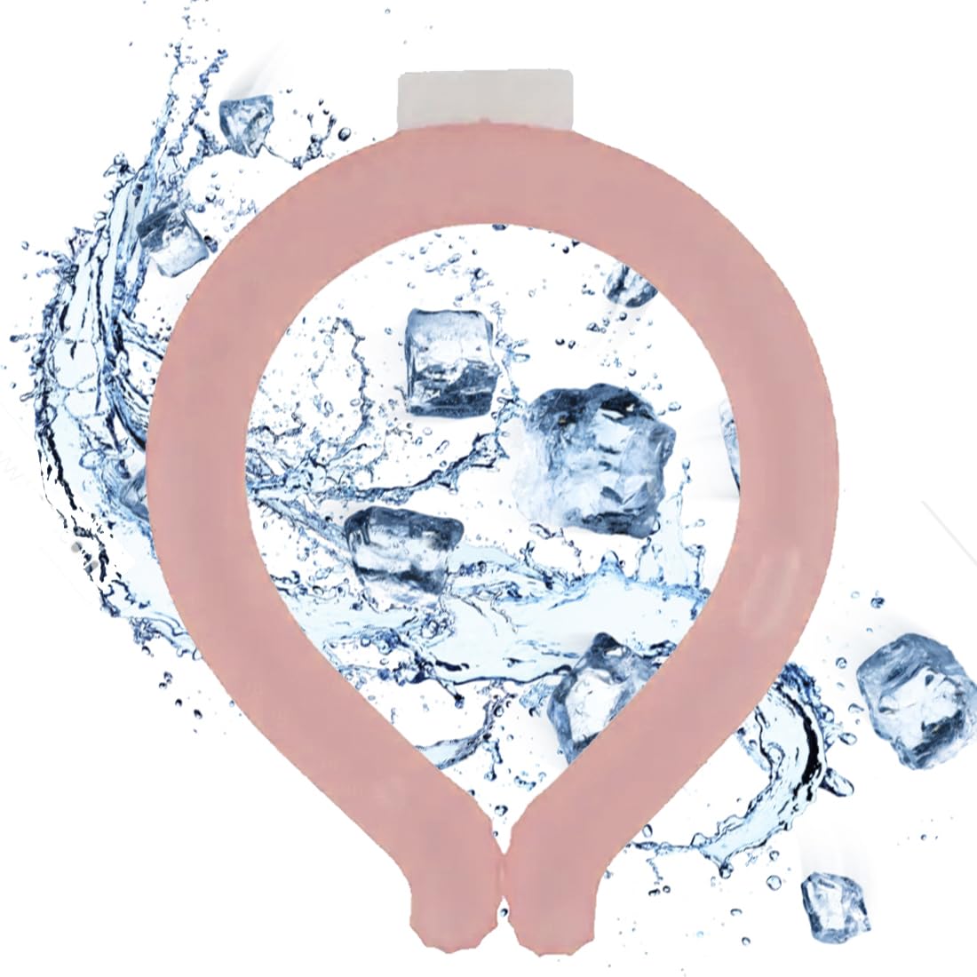 Neck Cooling Tubes - 3 Pack Reusable Gel Ice Packs For Summer Heat & Hot Flash Relief