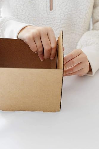 Miniatura 3 de Kit de casa de pan de jengibre (cartón), paquete de 5, diseñado y fabricado en los Estados Unidos, manualidades navideñas para el hogar, aula,