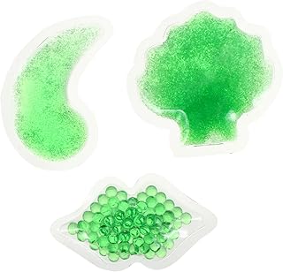 WOONEKY Almofadas Pacote De 3 Unidades De Gel De Beleza Pacote De Gelo Para Spa Facial Pacote De Olhos Pacote De Gelo Facial Pacote De Gelo Para Olhos Pacote De Gel De Recuperação Quente-