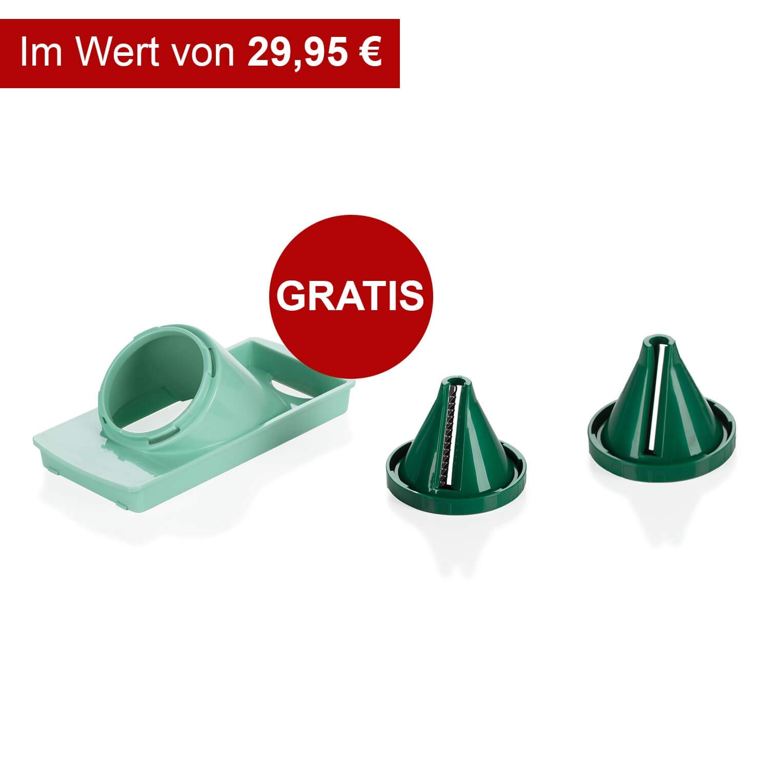 Genius Nicer Dicer Fusion Julietti | 16 części | uniwersalna krajalnica | w zestawie krajalnica, 26,5 x 11,5 x 14,5 cm, miętowa zieleń