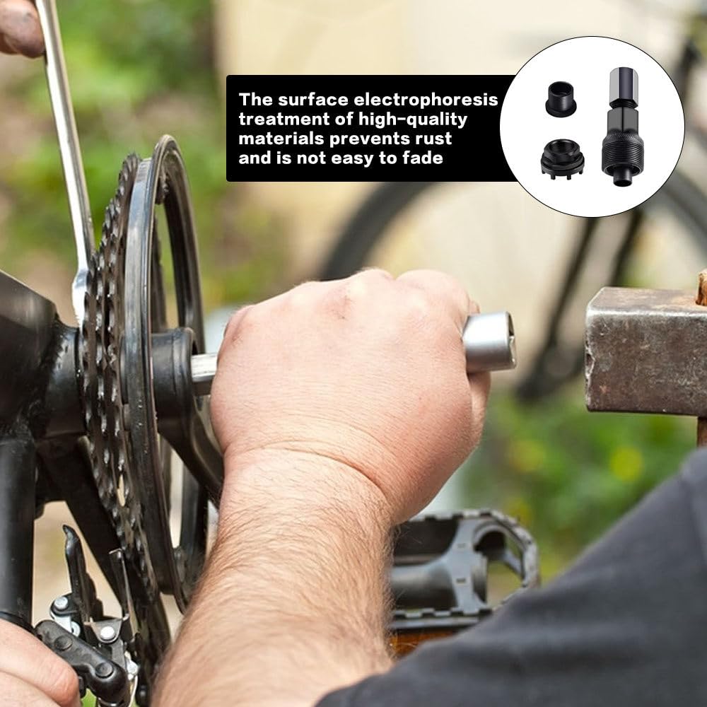 Lockring-Werkzeug Für Fahrrad-Tretlager – 8-Kerben, Für Shimano & SRAM, Mit Kettenblatt-Entferner