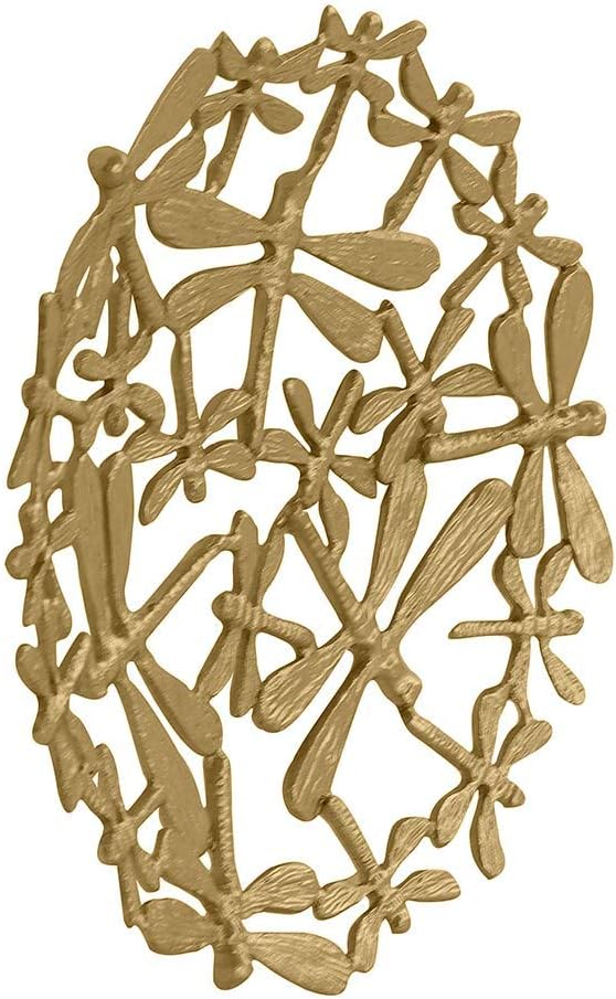 DeKulture Handmade Brass Grasshopper Tray – Elegant Decorative Tabletop Centerpiece for Home, Weddings, Parties & Special Events – 7” x 1”