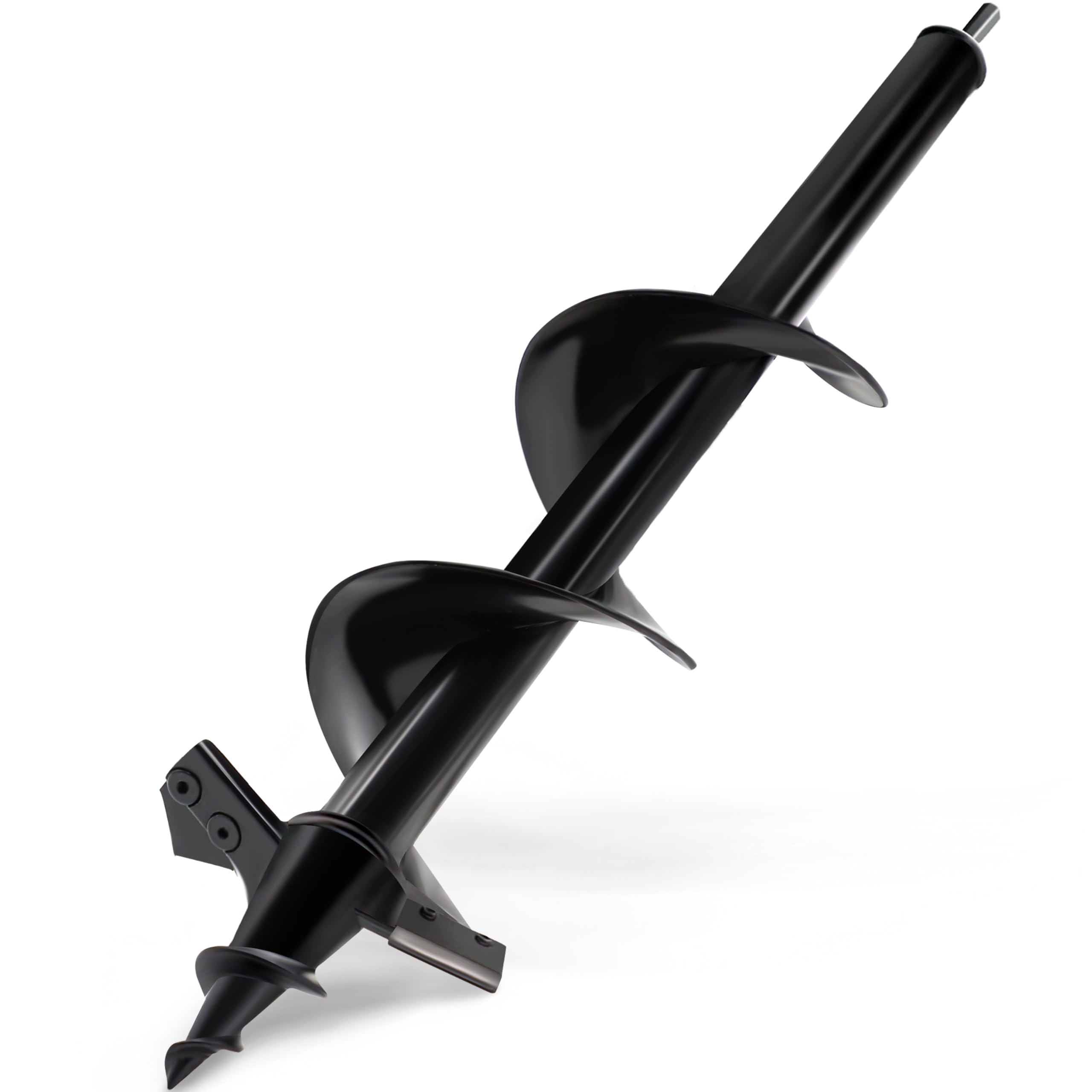 LYFETC Garden Auger Drill Bit 10 x 40 cm, Dual-Blade Conical Head,Black