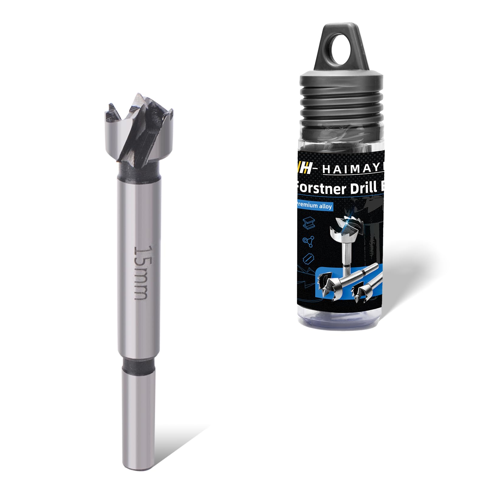 Punte Forstner Da 60 Mm Per Legno - Set Per Fori Piatti Con Multi-Dente In Carburo, Ideale Per Cerniere E Lavorazioni - Foto 3