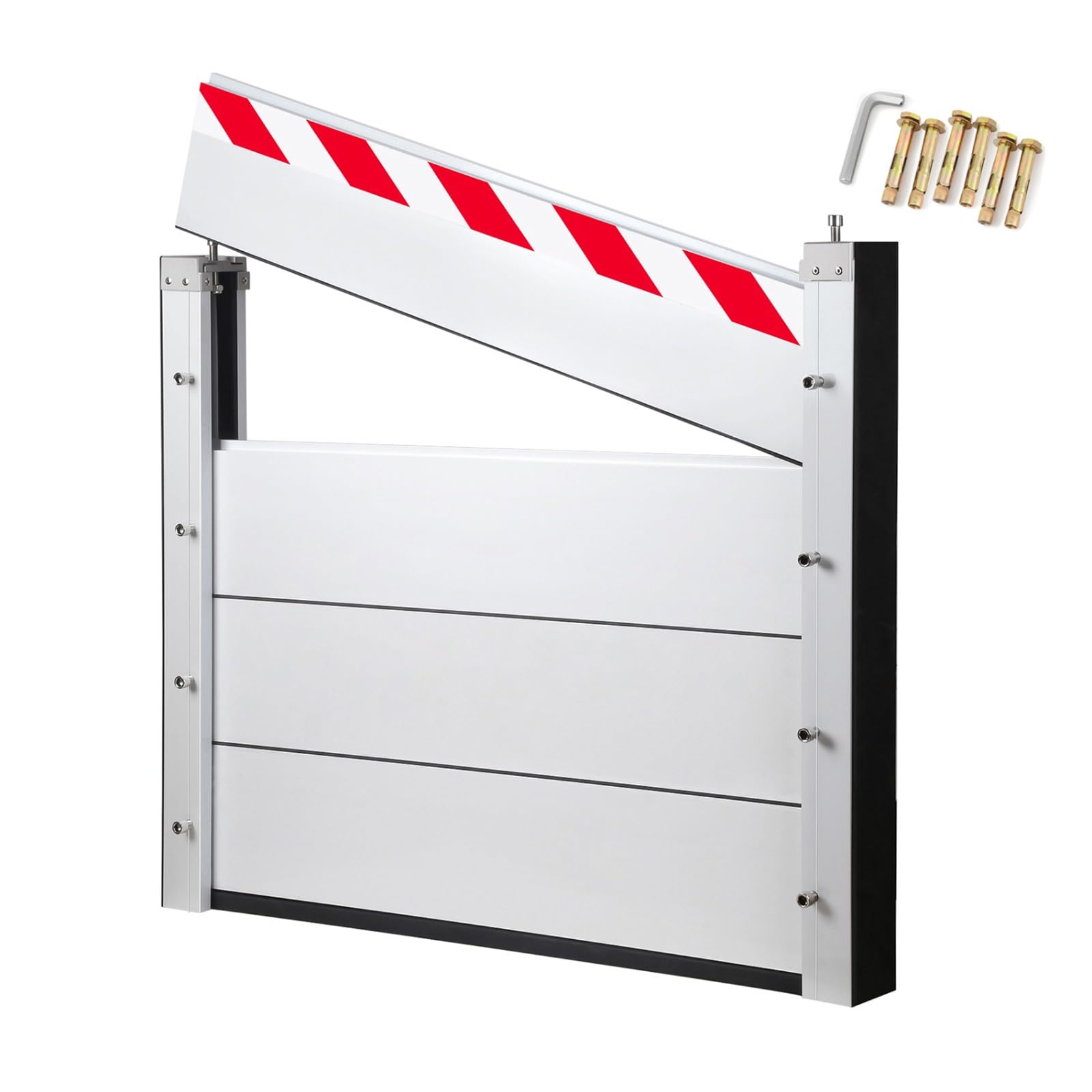Aluminio Barrera Contra Inundaciones 95x60CM barrera para inundaciones barrera anti inundaciones puertas garaje Barreras Contra Inundaciones Extraíbles y Reutilizable