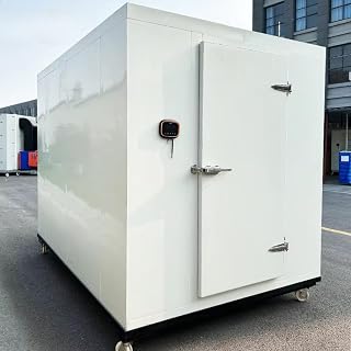 Outdoor Commercial Cold Storage Room, Weather-Resistant Walk-In Cooler - -15°C to 15°C Temperature Range, Waterproof Design, Suitable for Farms Food Truck Depots Outdoor Markets