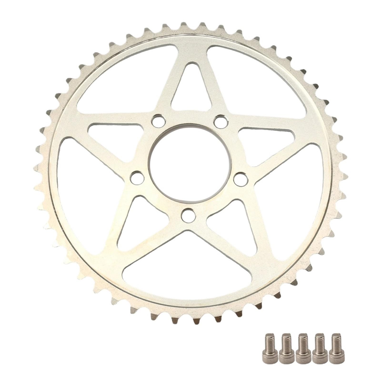 EJUOYO Chain Sprocket Fit For Surron Light Bee & Light Bee X 42T 48T 58T Sprockets 42Teeth Chainring 102 106 112 Section Chain(48T Crankset)