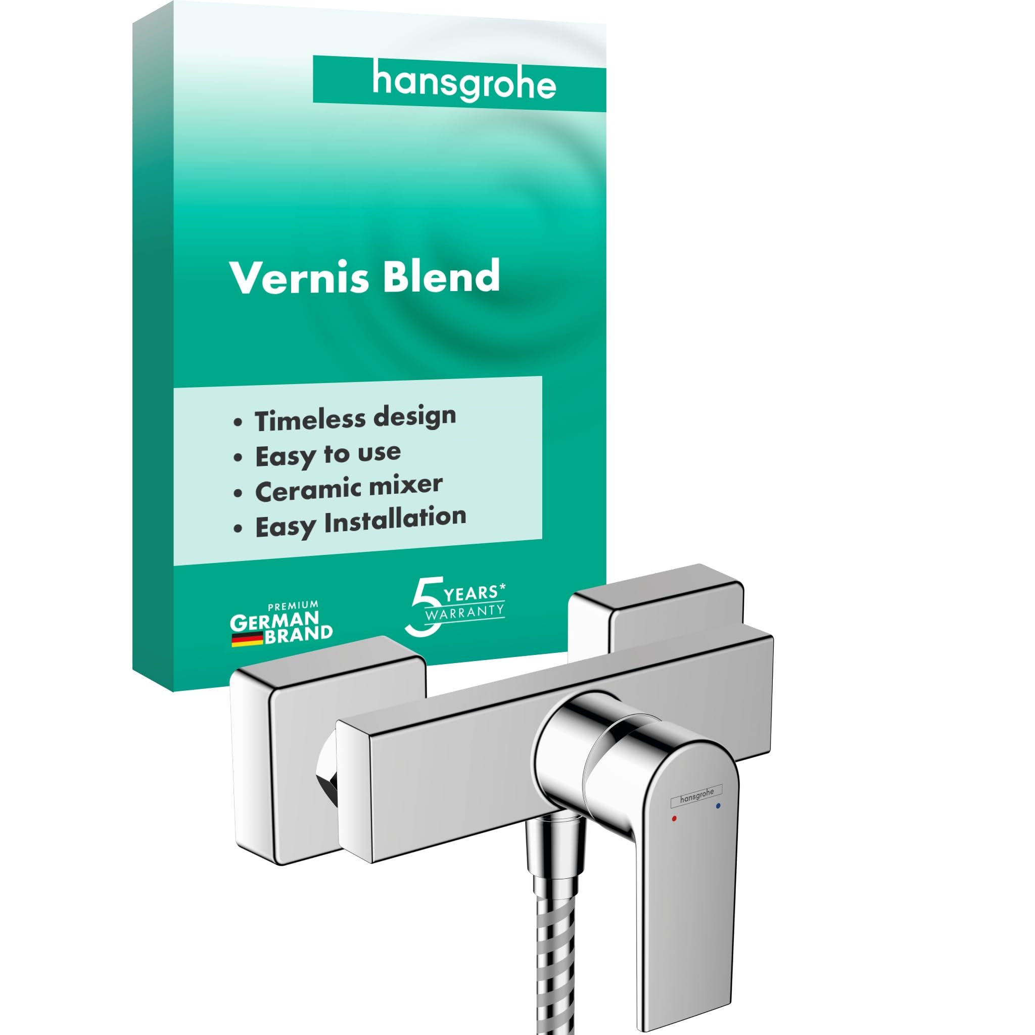 hansgrohe Vernis Shape - Duscharmatur Aufputz für 1 Verbraucher, Chrom