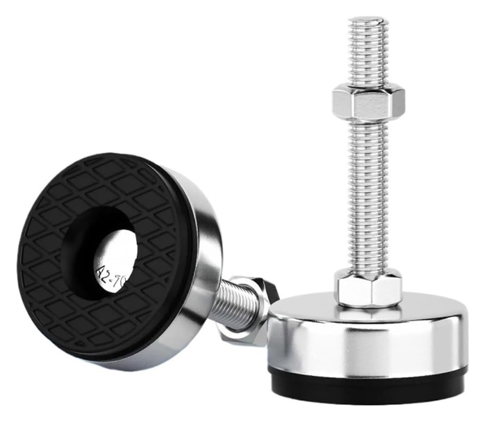 Poziomujące nóżki do mebli, Nóżki Poziomujące Do Mebli Ze Stali Nierdzewnej 304 M6-M20 Gumowe Przeguby W Wielu Rozmiarach(150mm,82mm-M18(1sets))