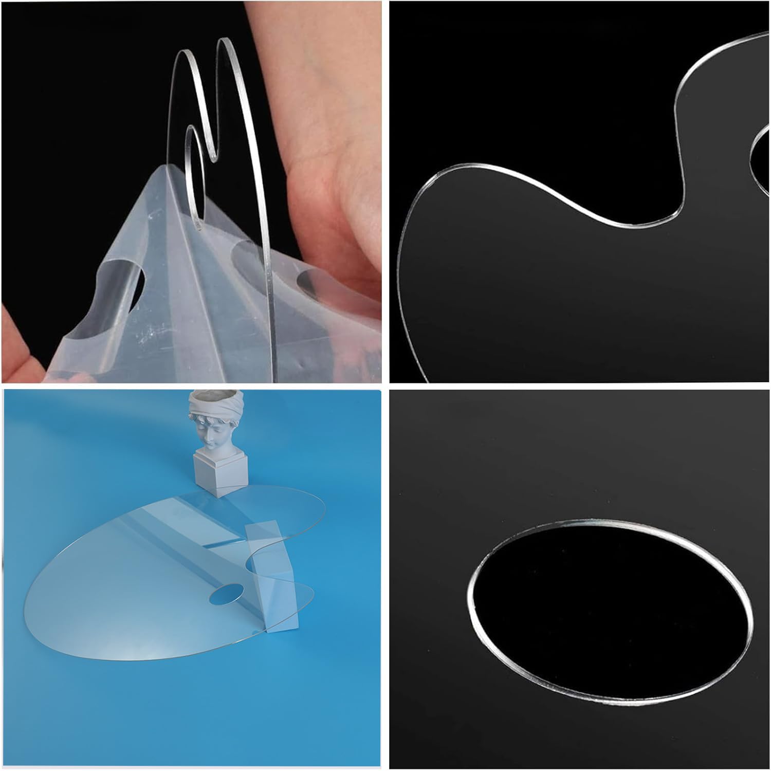 Palette De Peinture Pour Mélanger Les Peintures RENESANS, Ovale, Ronde