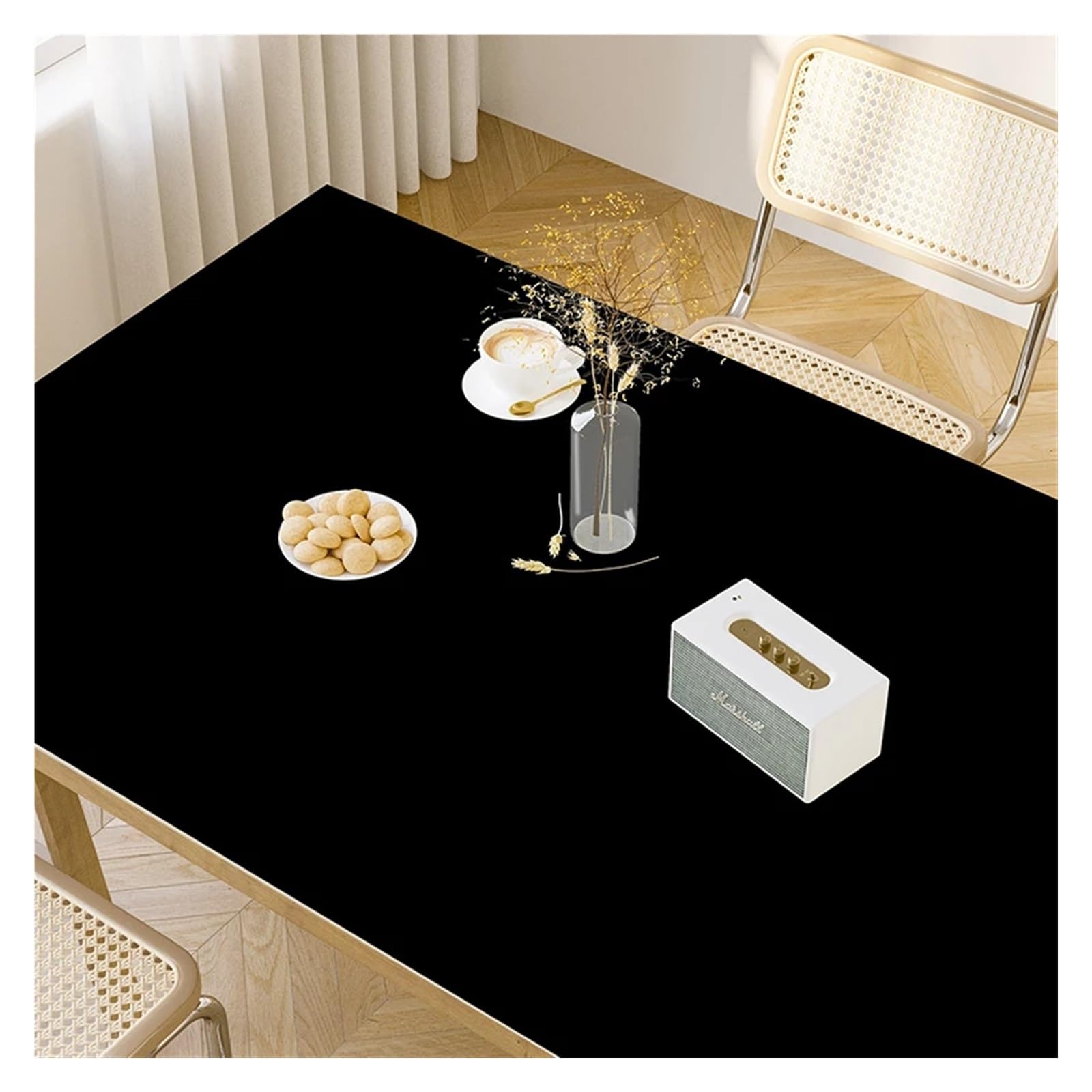 XIUsheUA tablecloth Solid Color Table Mat Kitchen Oil-proof Tablecloth Anti-scalding PVC Leather Placemat Countertop Protection Pad(GU1003-ZD,80x160cm)