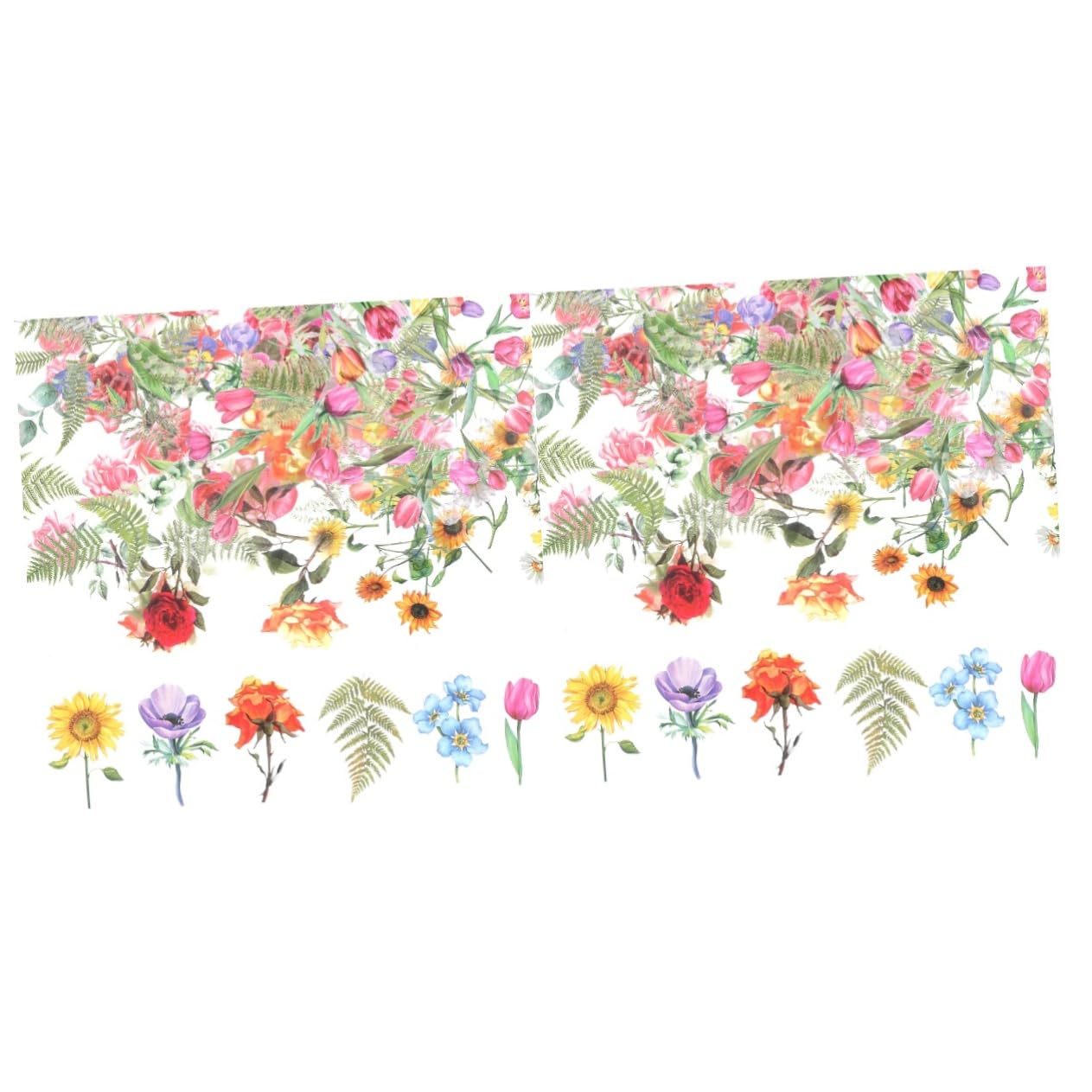 Stickers floraux vintage ABOOFAN, le coffret de 12 paquets idéal pour offrir