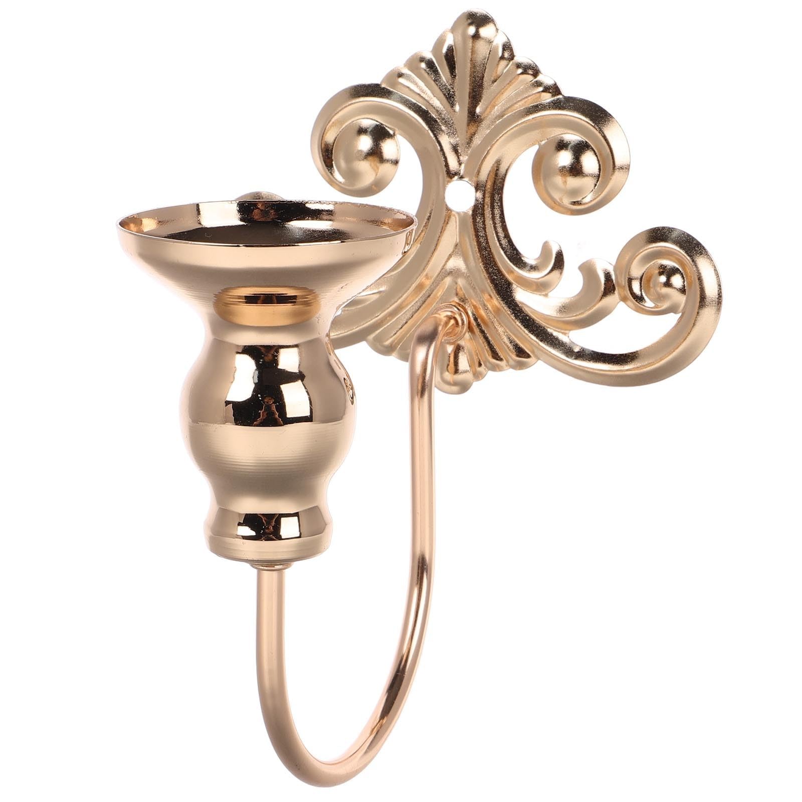 Candelabro de pared de hierro dorado para decorar con elegancia tu salón u oficina moderna