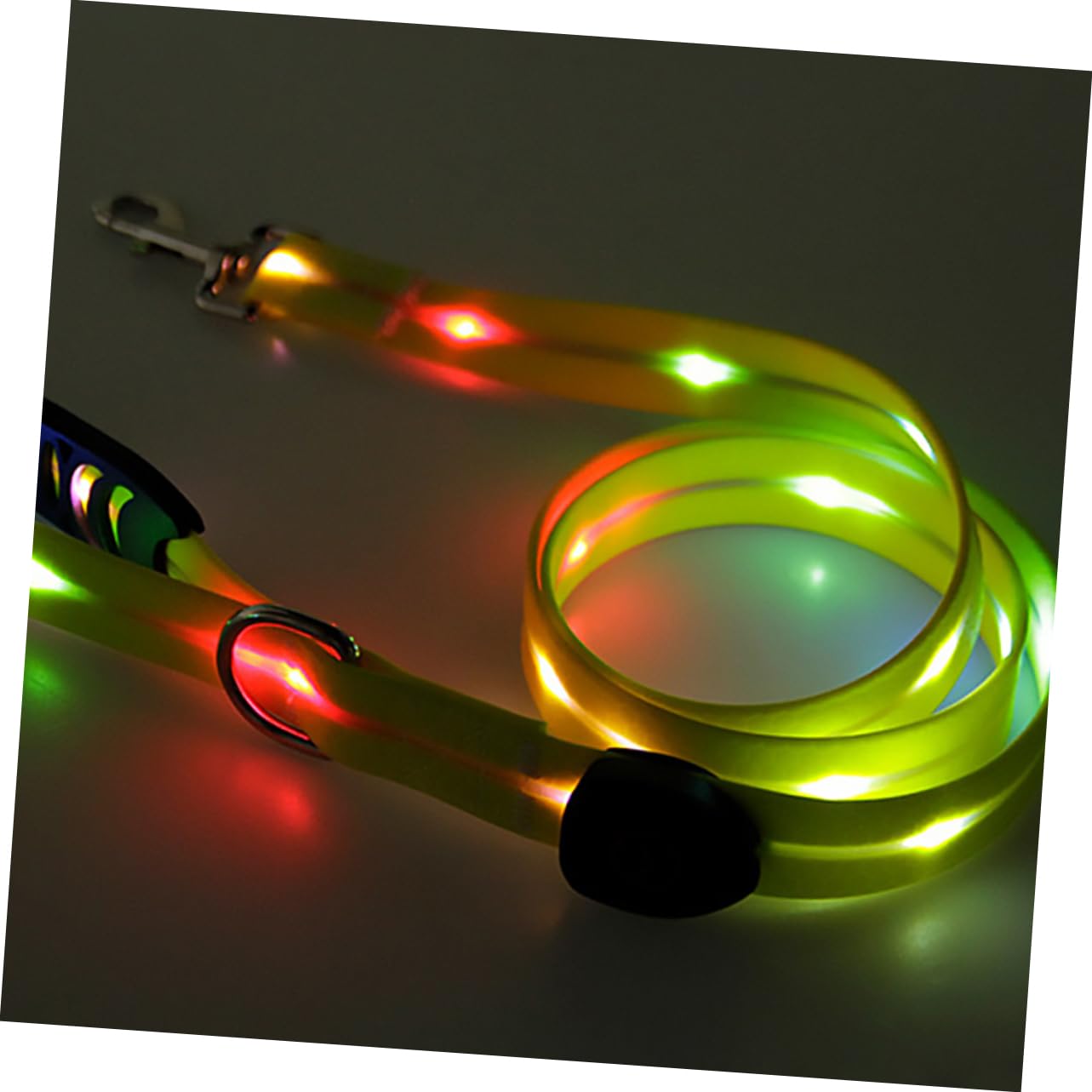 1juego Correa De Entrenamiento para Perros y Gatos Cuerda Luminosa Led Collar Resistente y Duradera para Paseos Nocturnos y Seguridad Mascotas