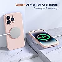 Vista 1195 de Miracase Funda diseñada para iPhone 13 Pro Max con protector de pantalla, [forro de microfibra suave antiarañazos], funda protectora de silicona