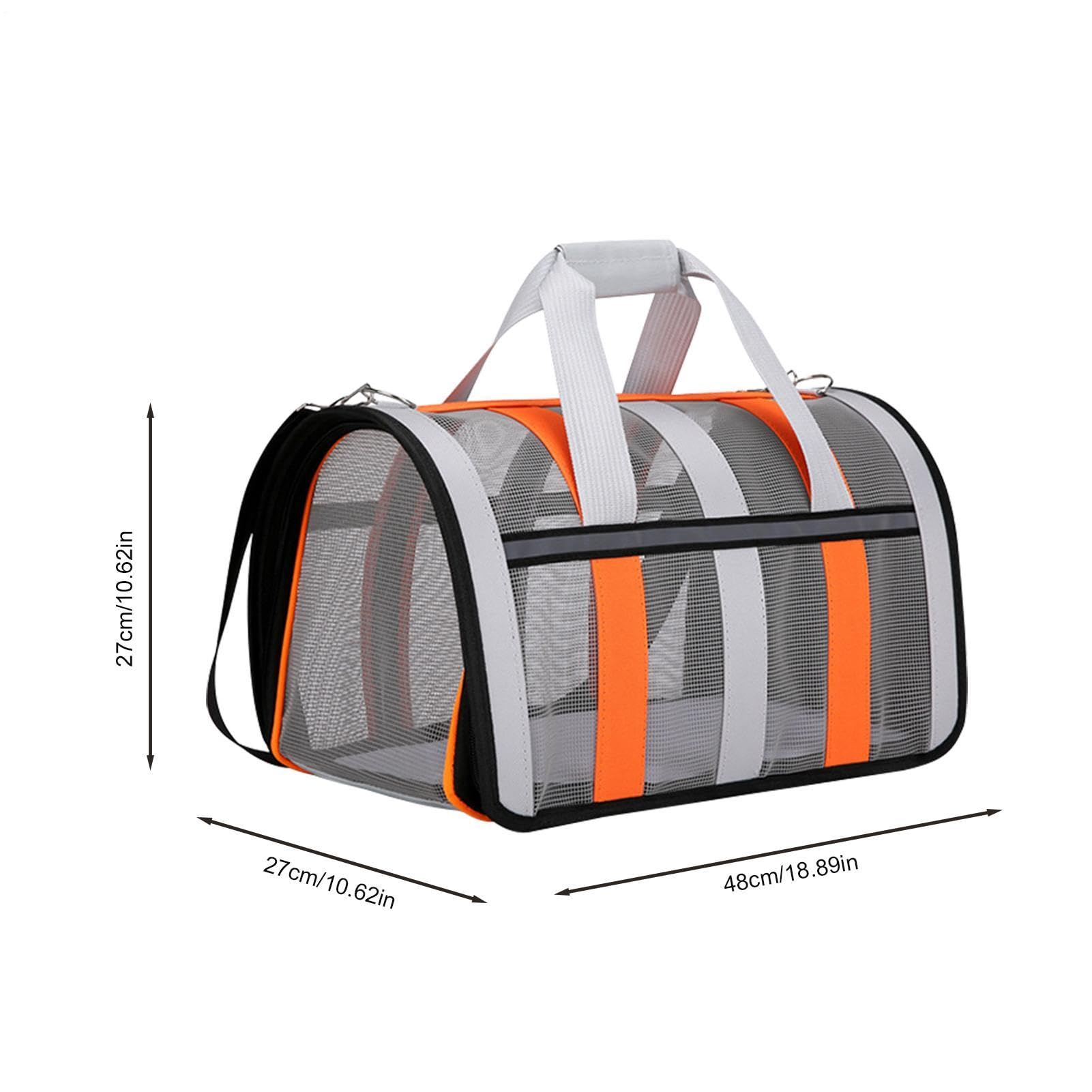 Trasportino portatile per animali domestici, borsa per animali domestici | Borsa da trasporto per animali dal design unico con cerniera per viaggi