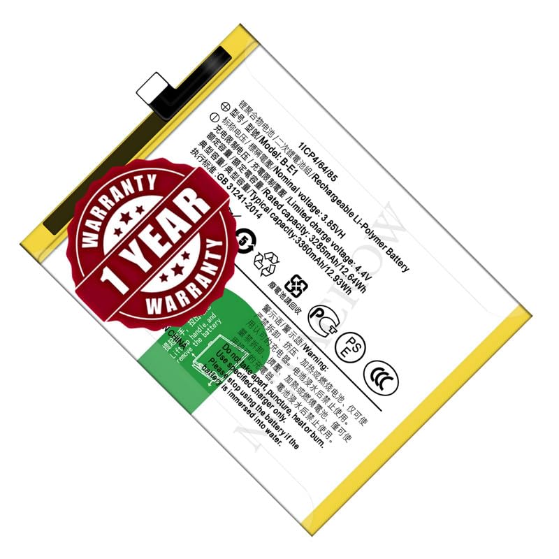 Image of Original B-E1 Battery Compatible for Vivo Y73 (2018) - (3360mAh) - 1 Year Warranty JK1